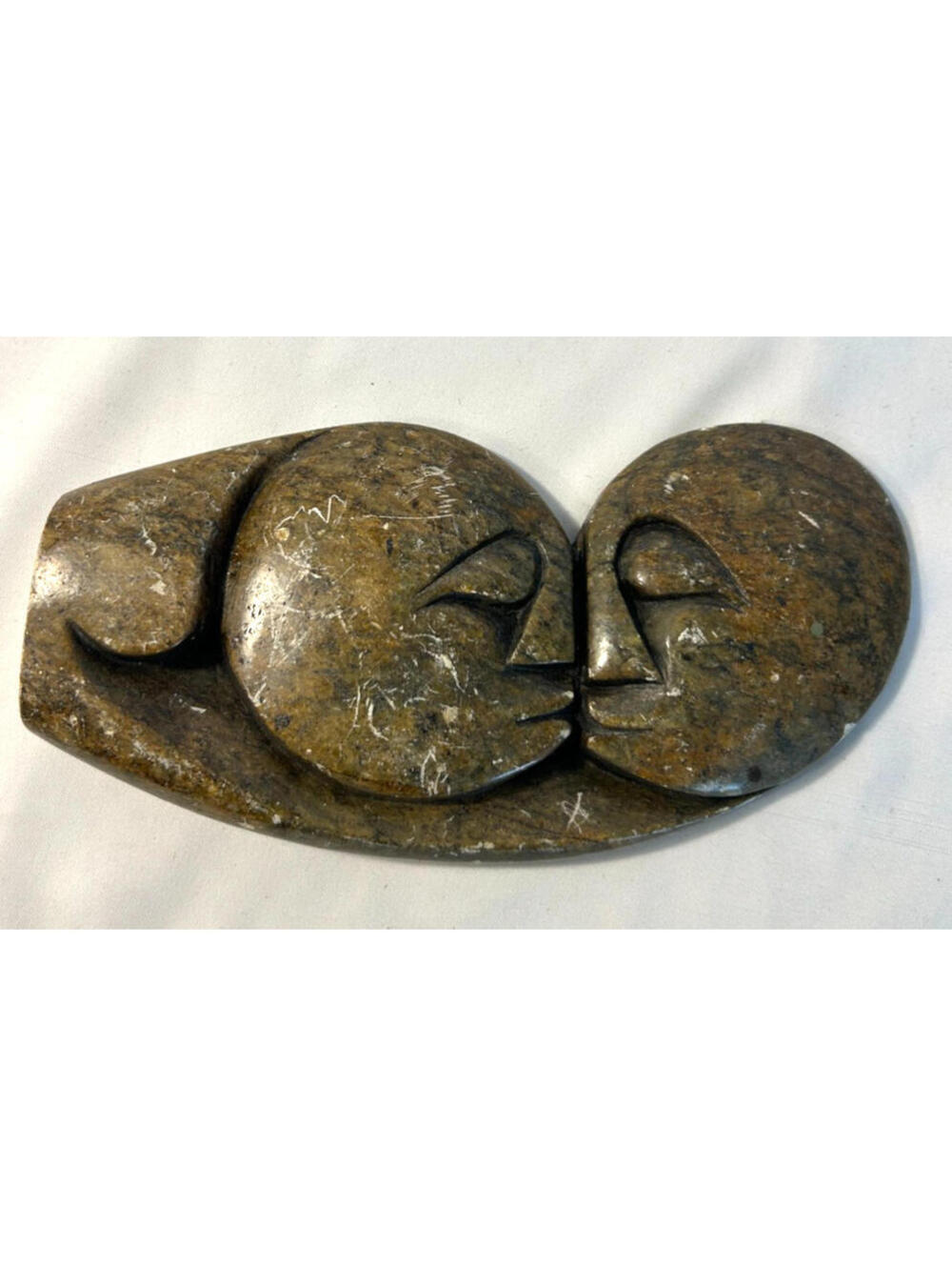 African Shona Stone Sculpture Kissing Couple Tendai Gwaravaza MADE IN ZIMBABWE